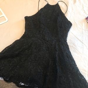 Black lace dress